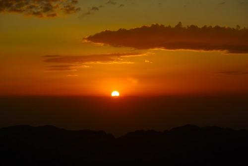 coucher de soleil sommet de chamechaude (chartreuse)
