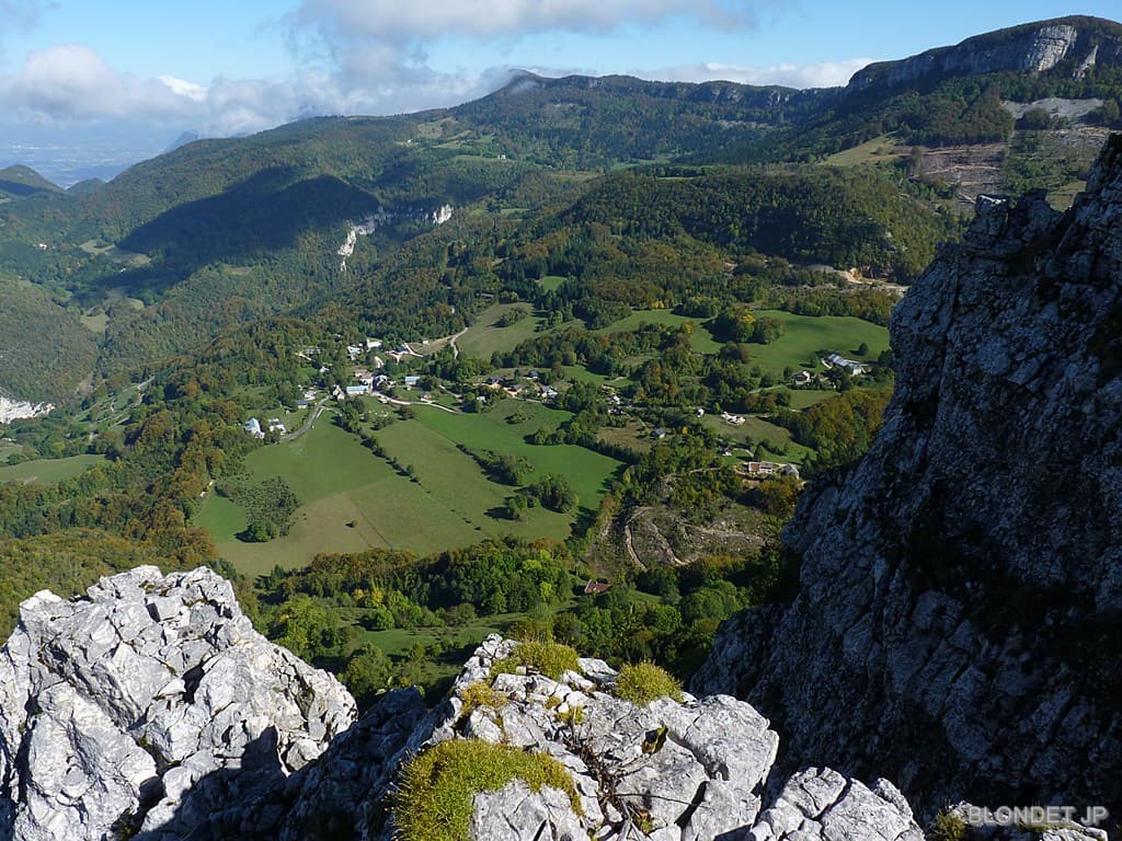 Malleval en Vercors vu de La Lunette