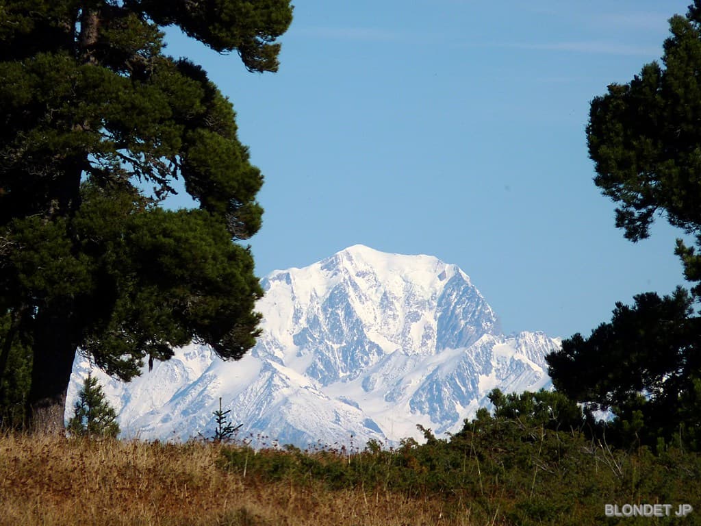 Mt Blanc vu des Rochers de Belles Ombres
