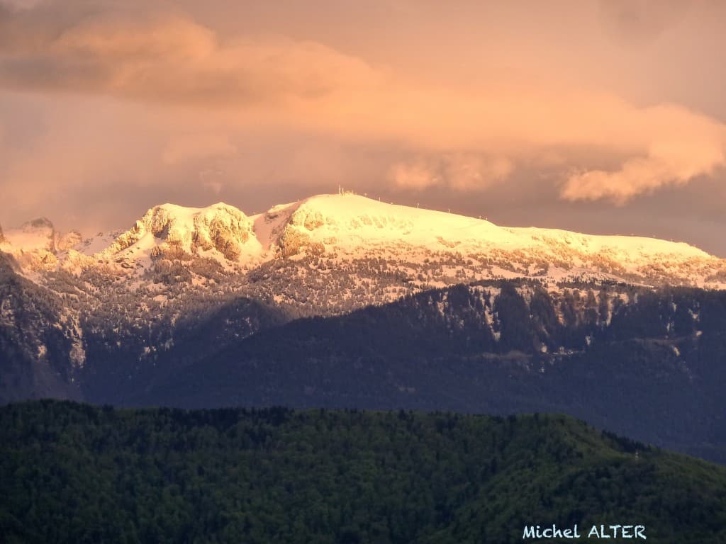 Coucher de soleil sur Chamrousse