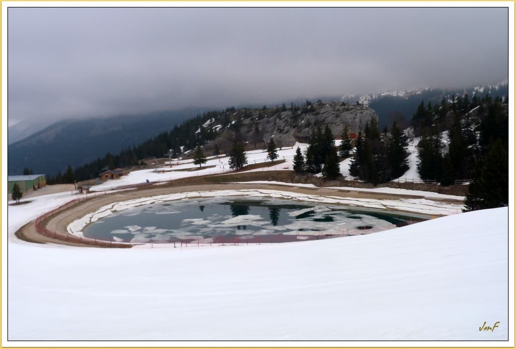 débâcle au lac de pré des Preys