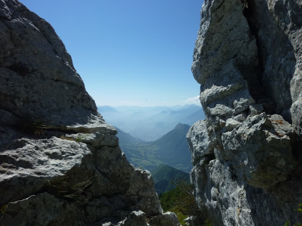 Grenoble depuis le sommet de la Pinéa