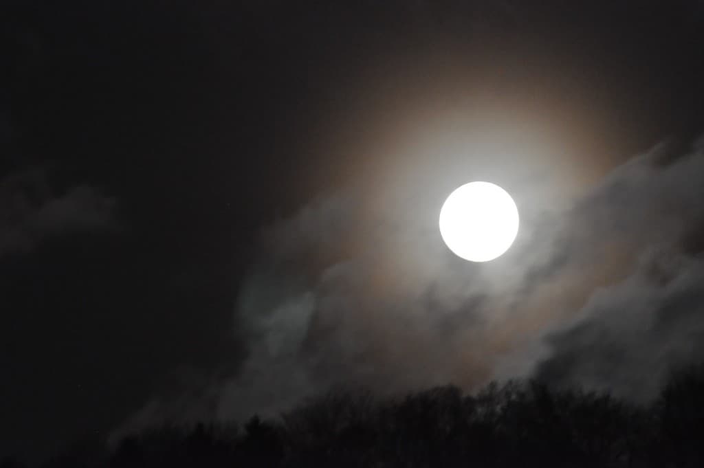 Lever de lune...!!!