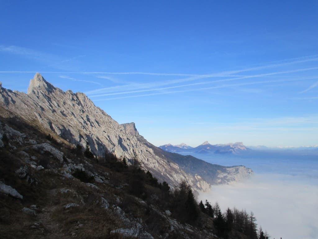 Vue sur le Cornafion et la Chartreuse