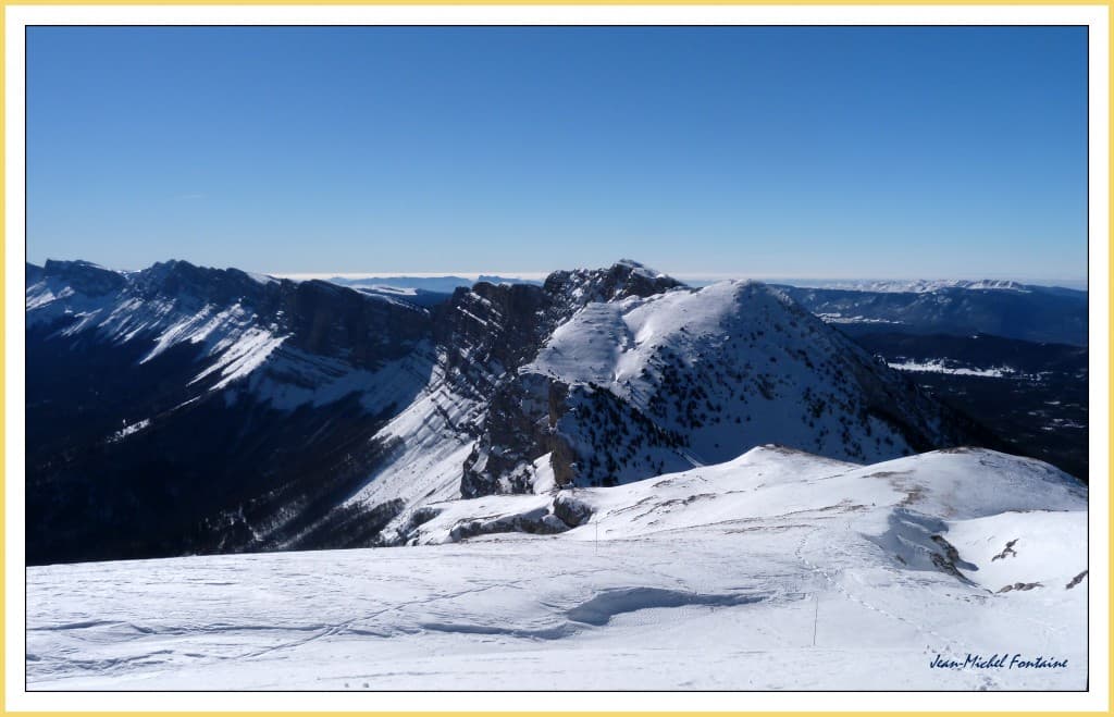 vue sur les crêtes orientales du Vercors