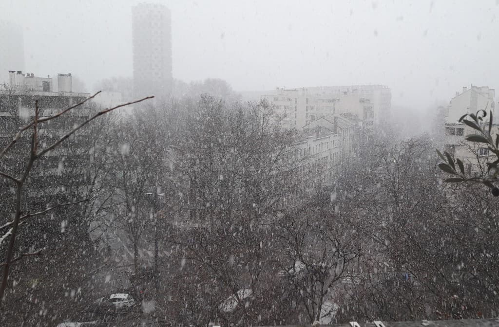 Chute de neige e.impressionniste