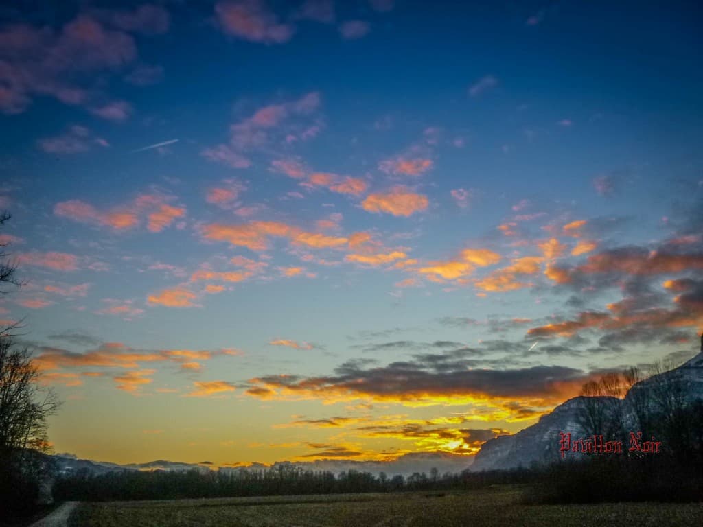 couché de soleil - vue Goncelin