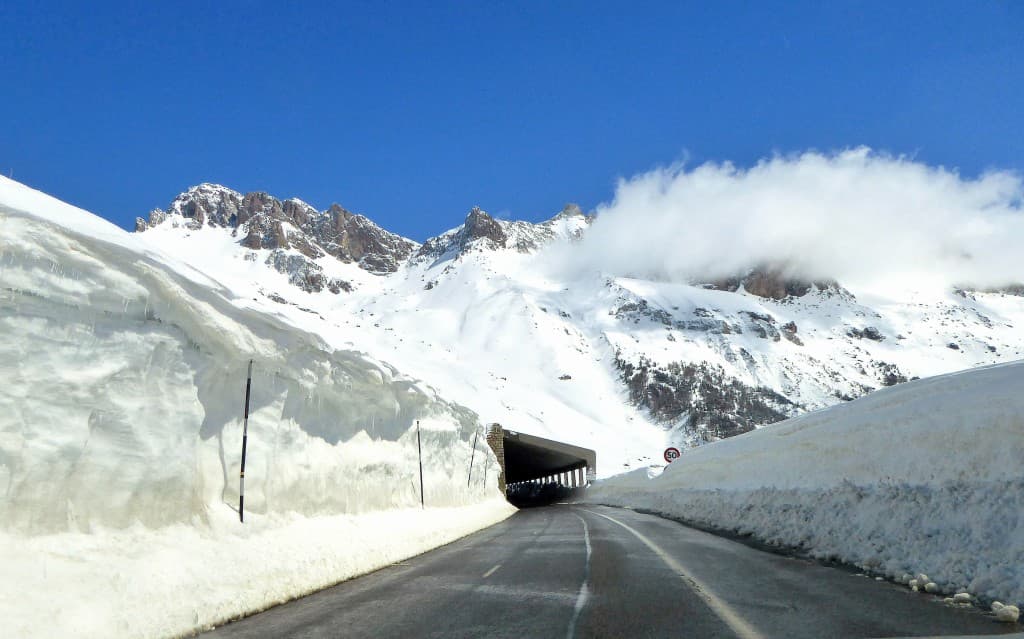 entrée galerie col du Lautaret