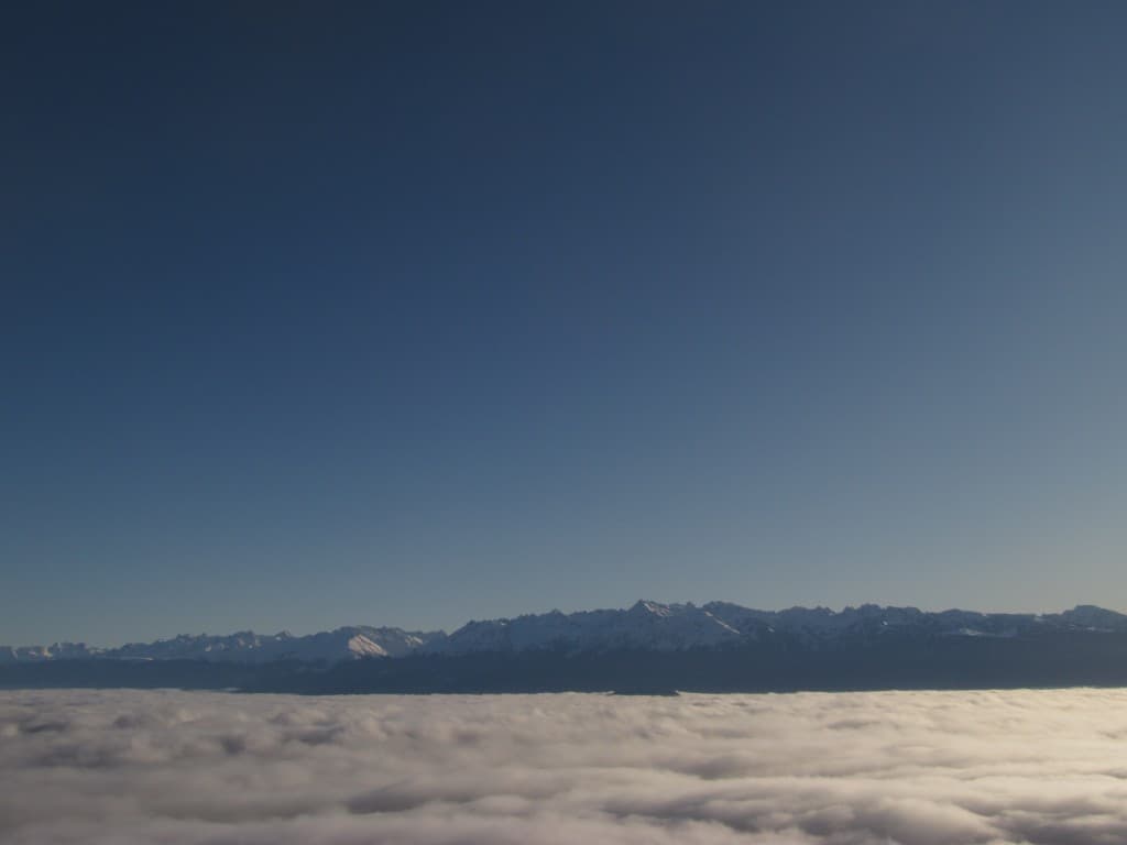 850 m au dessus de Grenoble.