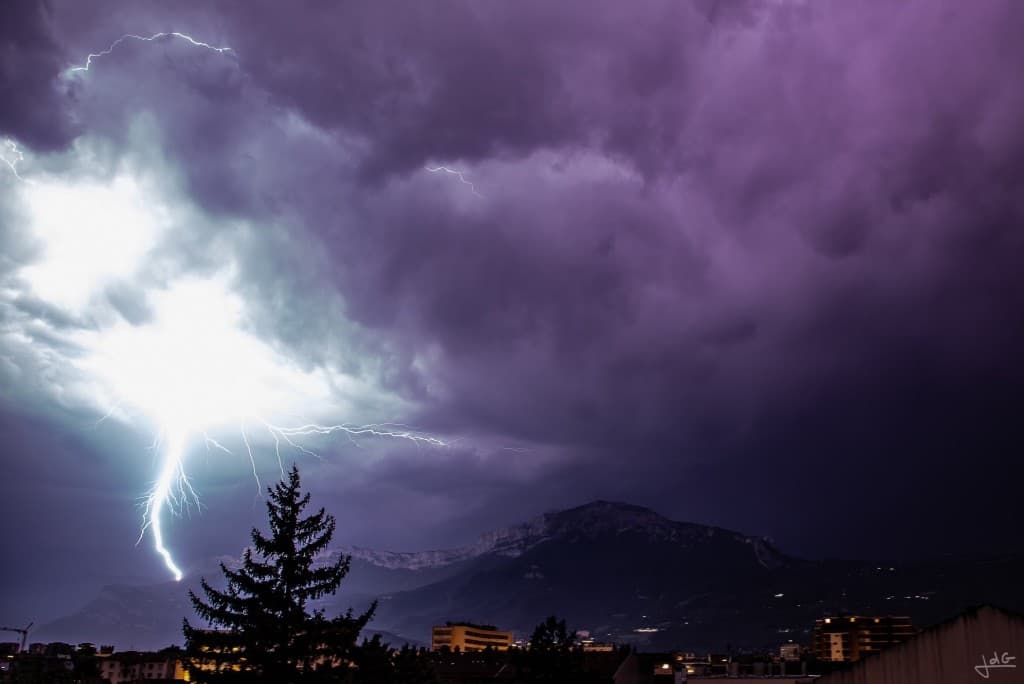 Coup de foudre au dessus du Vercors