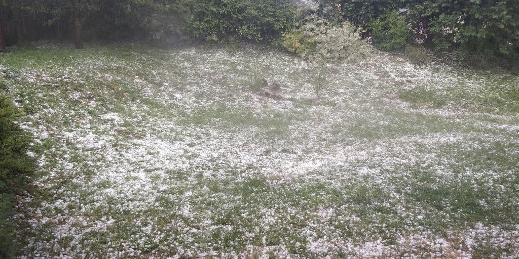 Forte grêle de l'orage du 26/07/2019