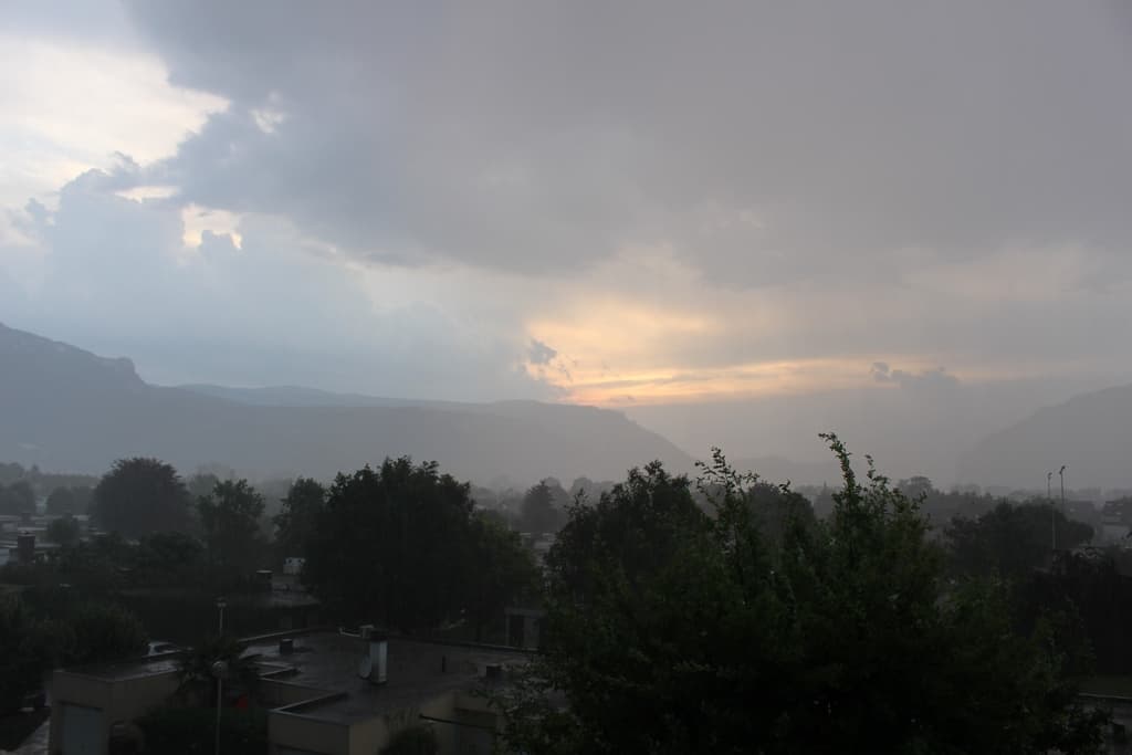 Pluie, Orage, Vent et Grêle de fin de journée