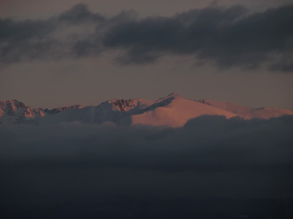Coucher de soleil sur le Grand Serre