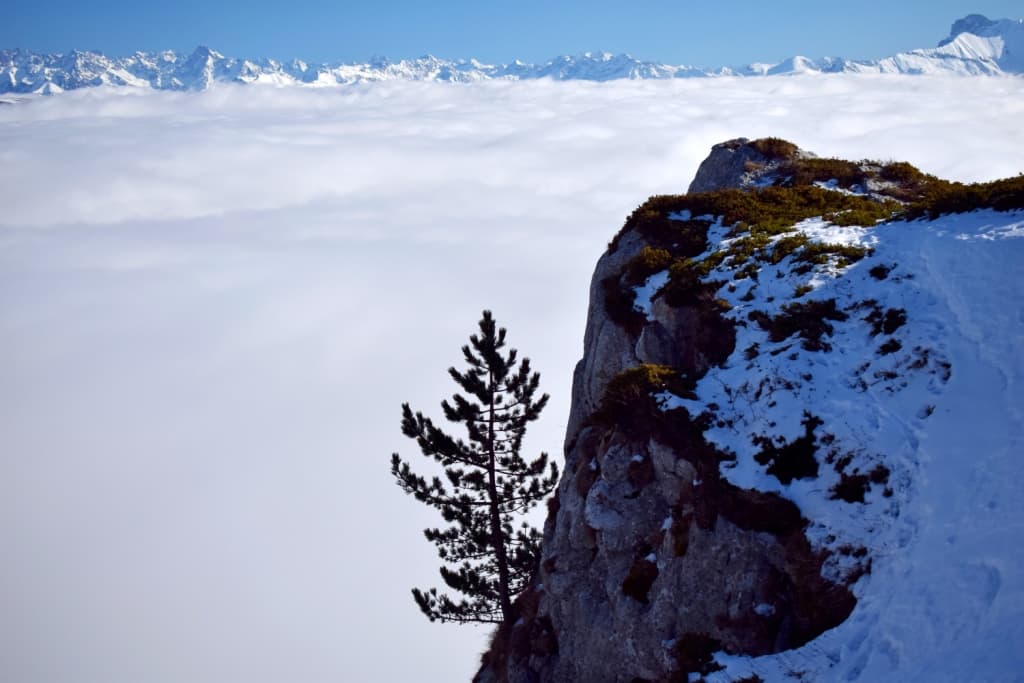 Seul au dessus des nuages 