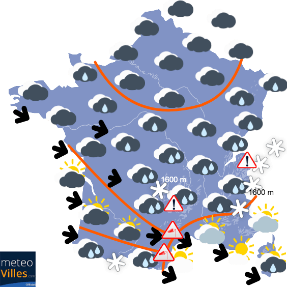 Tempête, inondations puis possible vague de froid