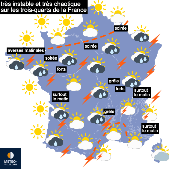 Des orages, avant un week-end plus frais