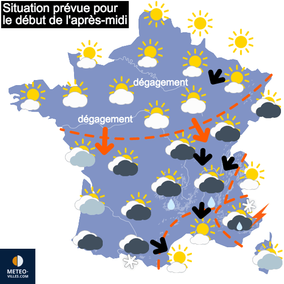 Gelées nocturnes puis retour des nuages et quelques pluies