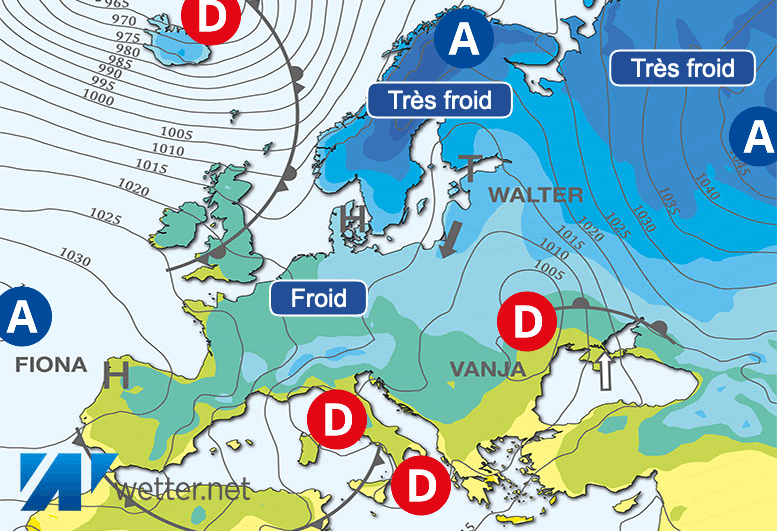 Carte de prévisions d'europe du Jeudi 14 décembre 2023