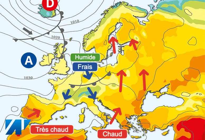 Carte de prévisions d'europe du Dimanche 2 juin 2024
