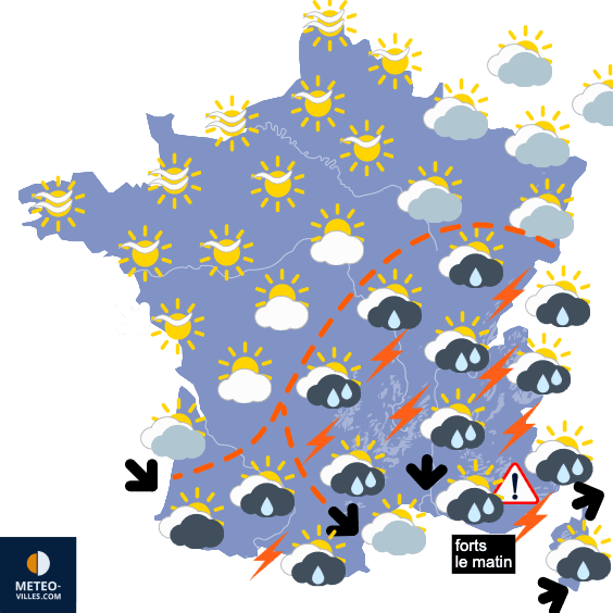 Météo week-end plus fraîche, nuageuse et humide