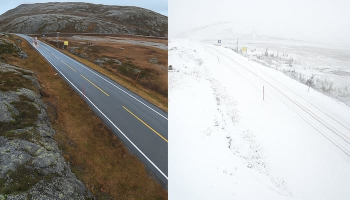 Ça y est, la neige et l'hiver s'installent dans les pays du Nord !