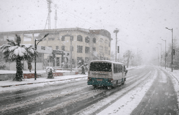 Intempéries et neige autour de la Méditerranée