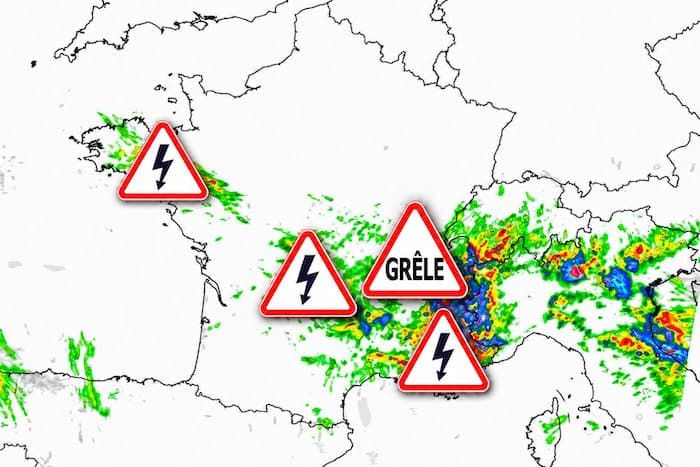Alerte aux violents orages de grêle ce samedi : voici les zones à risque