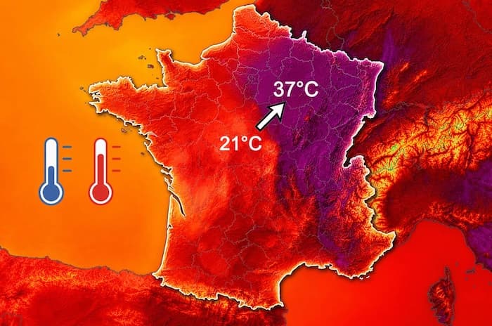 Orages : jusqu’à 15 à 20°C de moins en quelques minutes lundi