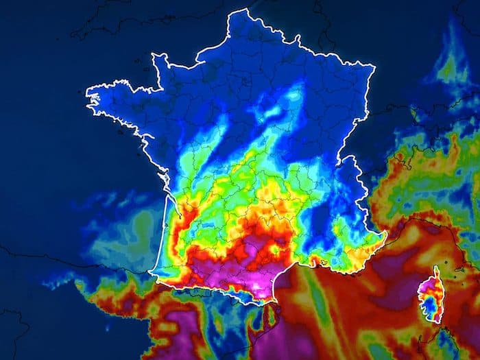 Dimanche : des orages violents pourront éclater sous 35 à 38°C !