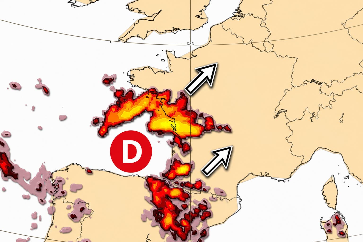 Une nouvelle vague d’orages violents attendue dès lundi en France