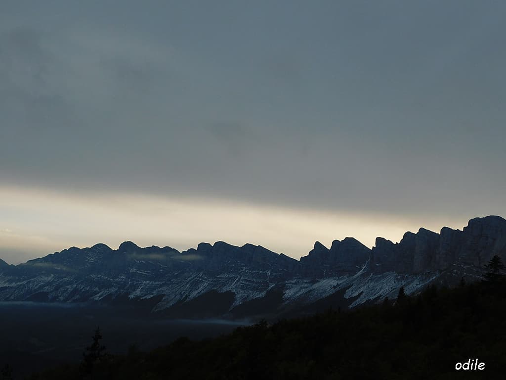 Lever de brume sur le Vercors