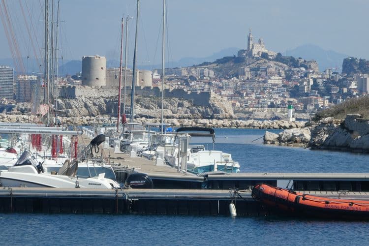 Marseille et le château d'if, vus du frioul