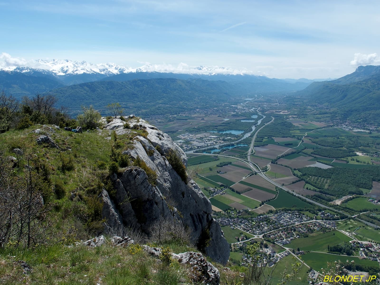 Vallée du Grésivaudan vue du Roc de Tormery