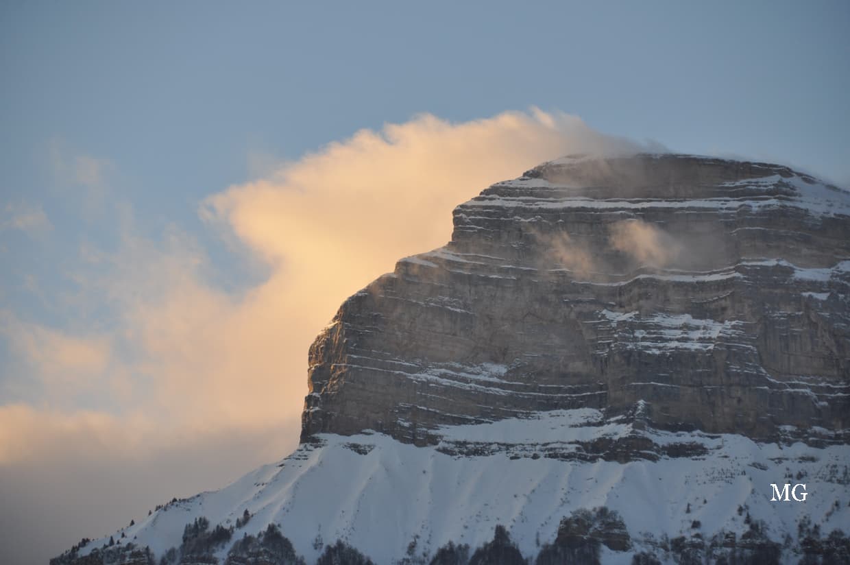 Ciel de fin de journée sur la dent de Crolles !!!
