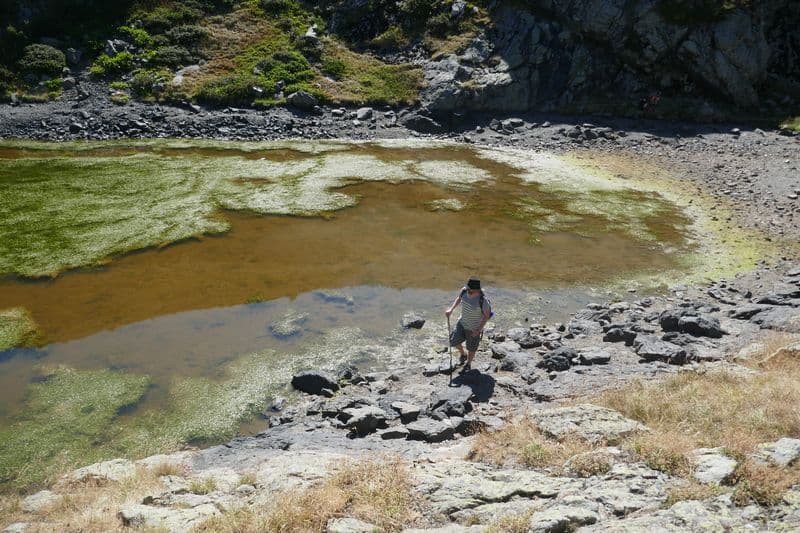 lac Charlet en piteux état vu la sécheresse la Chaud