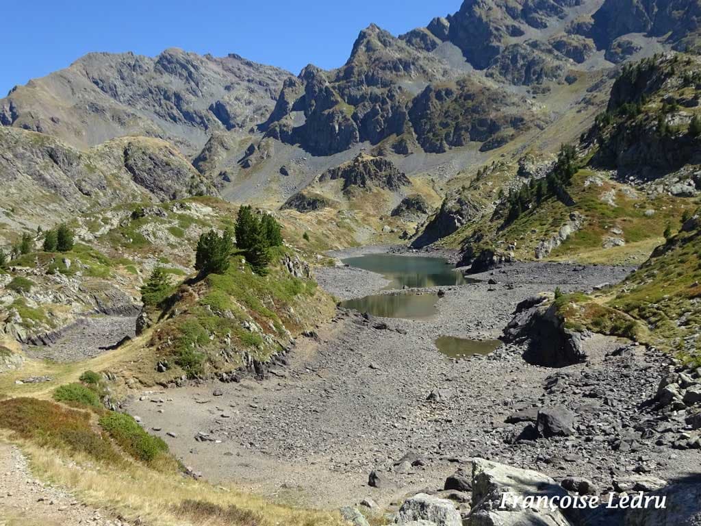 Lac Longet au niveau très bas