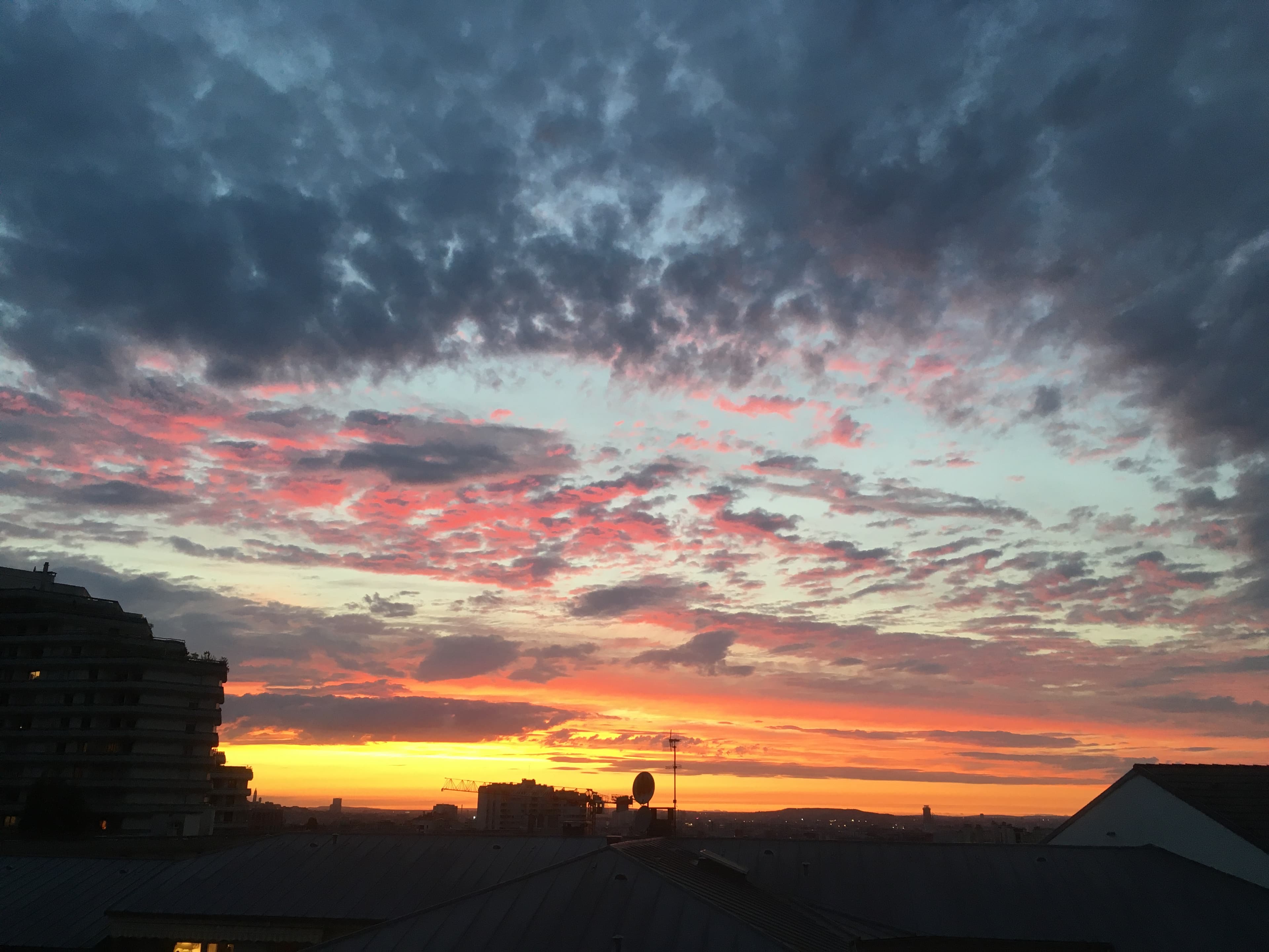 Flamboiement au coucher