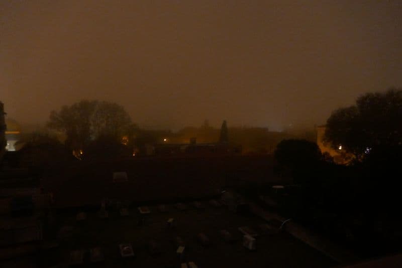 brouillard après les pluies