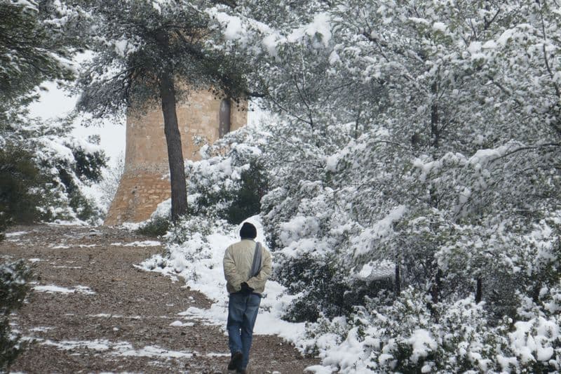 Tour de césar  : neige abondante