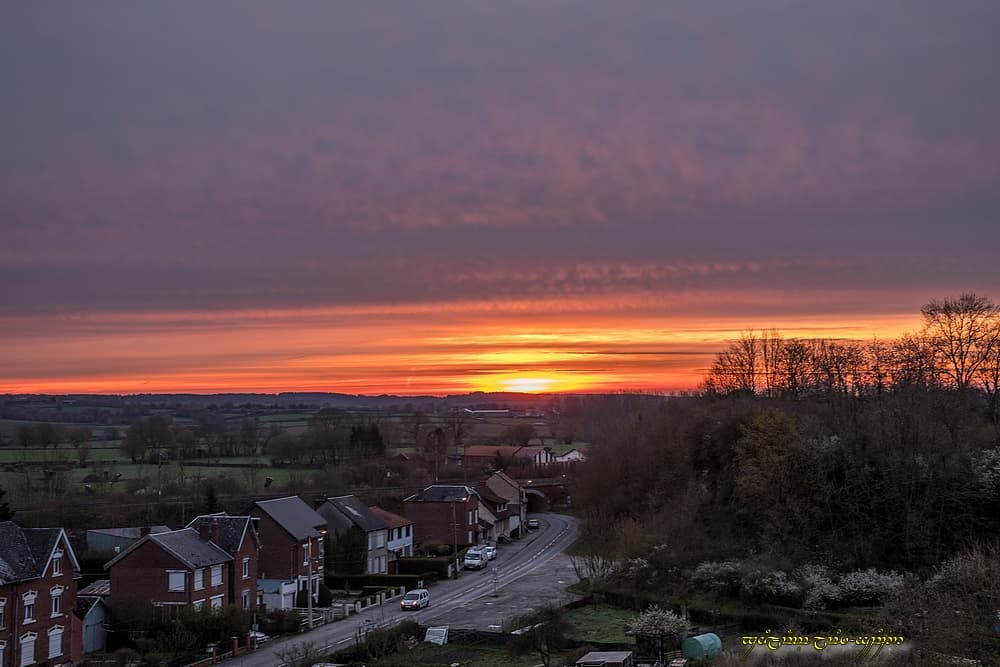 Lever faiblard sur les remparts