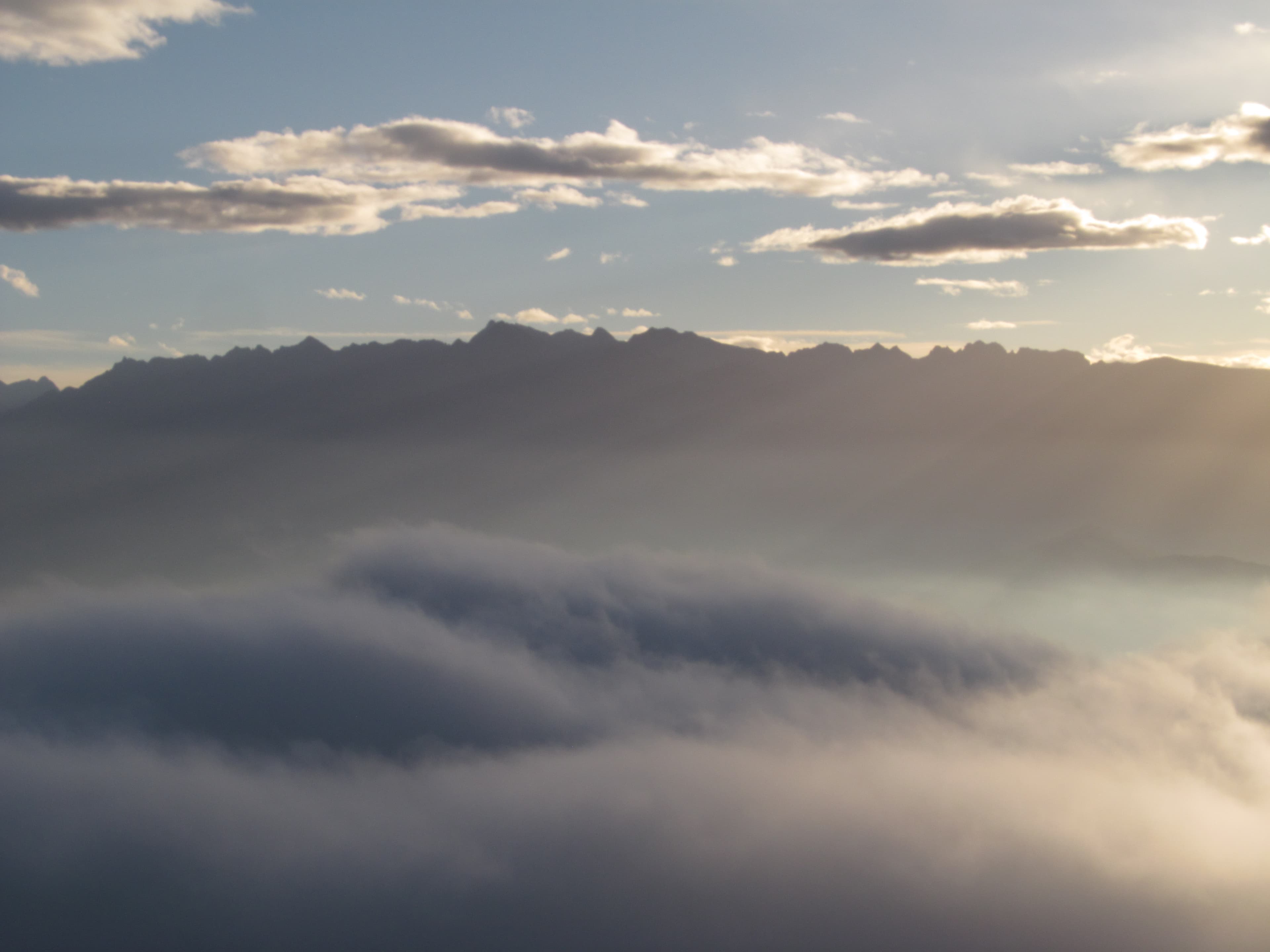 matin au dessus des nuages