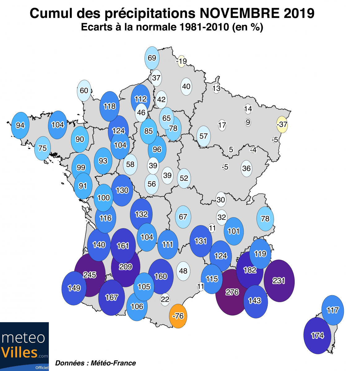 Image d'illustration pour Gris et particulièrement humide : le bilan climatique de novembre 2019