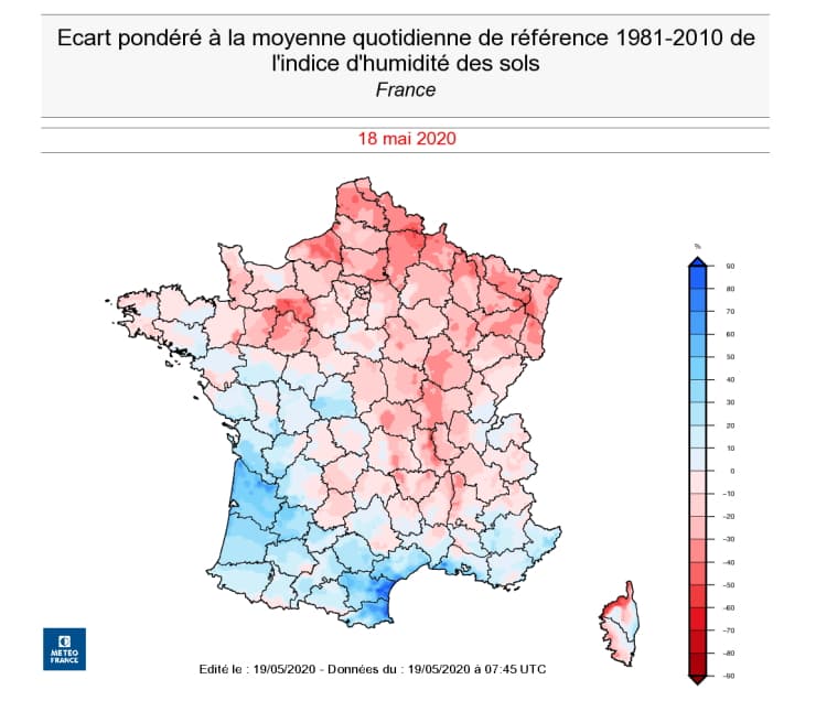 Image d'illustration pour Printemps 2020 : ensoleillement record et sécheresse au nord