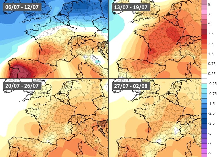Image d'illustration pour Suite du mois de juillet : vers un temps chaud et sec