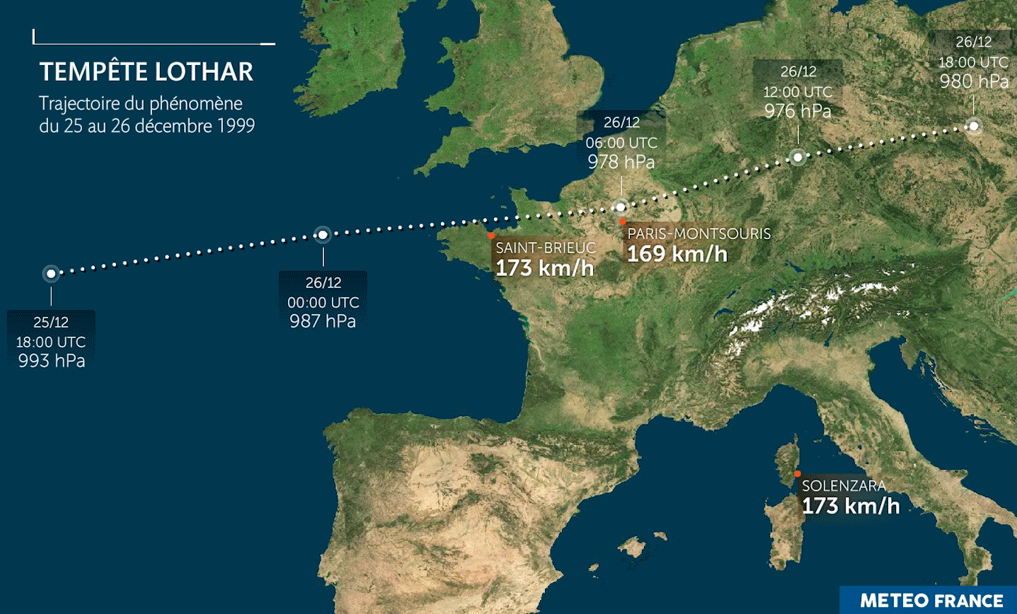 Image d'illustration pour Il y a 20 ans, les tempêtes Lothar et Martin dévastaient la France