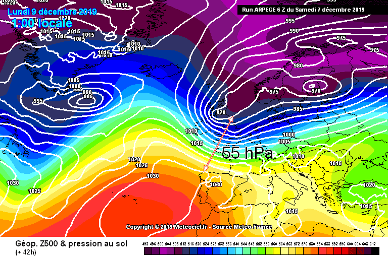 Image d'illustration pour Fort coup de vent entre Dimanche et Lundi sur la France