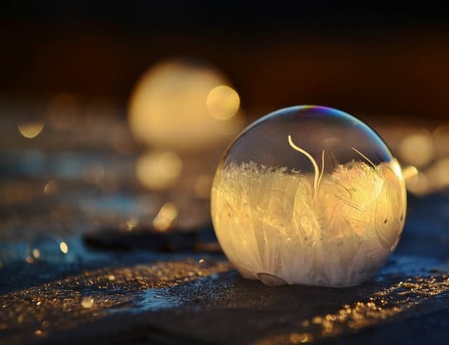 Image d'illustration pour Des bulles de savon gelées