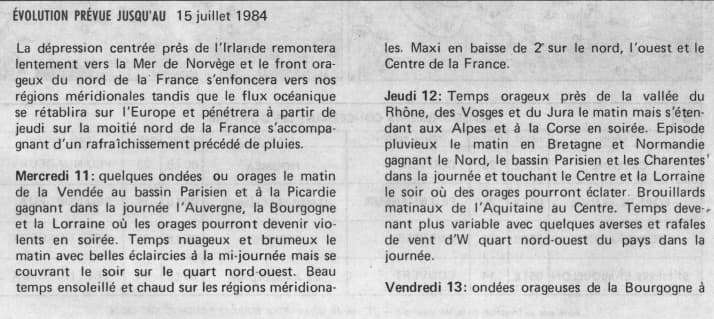 Image d'illustration pour Orages des 11 & 12 juillet 1984 en France et en Allemagne