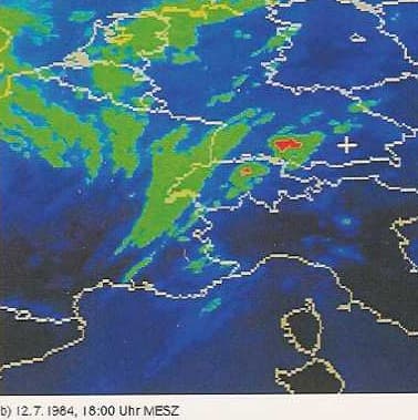 Image d'illustration pour Orages des 11 & 12 juillet 1984 en France et en Allemagne