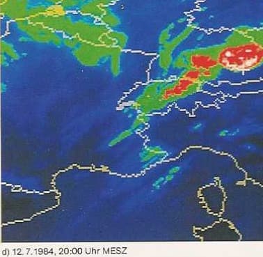 Image d'illustration pour Orages des 11 & 12 juillet 1984 en France et en Allemagne